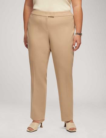 Beige Anne Klein Contour Stretch Bowie Pant Plus Size | QNZUV25134