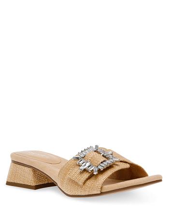 Beige Anne Klein Nolita Dresss Sandals | NZCIF68143