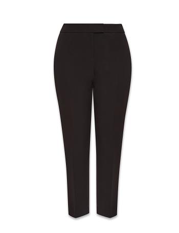 Black Anne Klein Contour Stretch Bowie Pant Plus Size | NZEAH77569