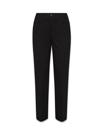 Black Anne Klein Flare Leg Compression Pant Plus Size | NZXBR91210