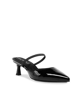 Black Anne Klein Iella Convertible Pump Heels | NZXBR22962