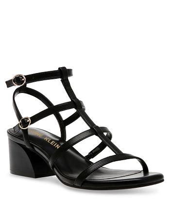 Black Anne Klein Matilda Dress Sandals | NZJVR36442