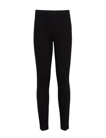 Black Anne Klein Slim Leg Compression Pant Bottoms | NZJBT91828