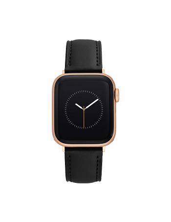 Black / Rose / Gold Anne Klein Apple Peel Leather Band for Apple Watch® Considered | NZNZX25772