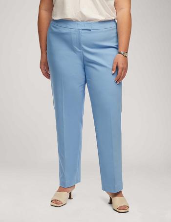 Blue Anne Klein Cotton Double Weave Bowie Pant Plus Size | ENZVG89008