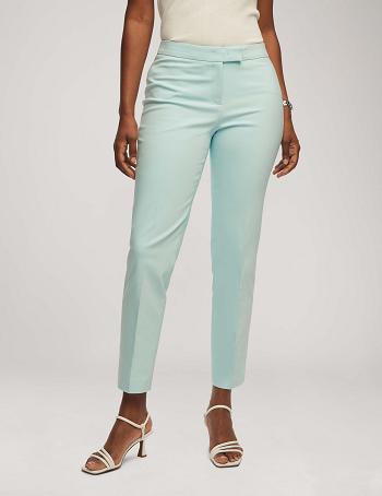 Blue Anne Klein Cotton Double Weave Bowie Pant Bottoms | YNZVQ79653