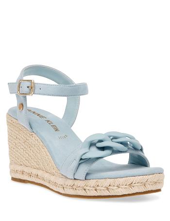 Blue Anne Klein Melluso Dress Wedges Sandals | UNZND20998