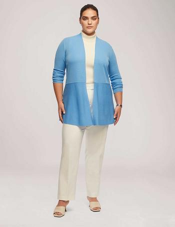 Blue Anne Klein Monterey Cardigan Plus Size | UNZTG26714