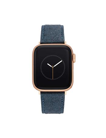 Blue / Rose / Gold Anne Klein Pineapple Leather Band for Apple Watch® Considered | BNZSD29610