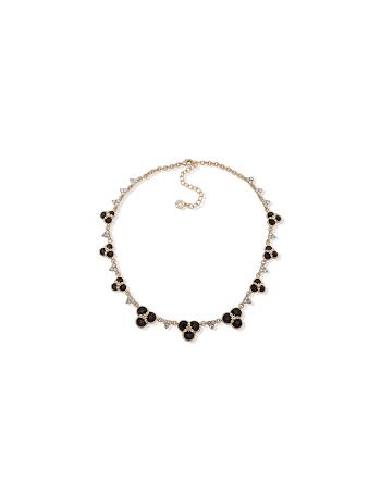 Flower / Gold Anne Klein Flower Collar Crystal Necklace | NZNEJ70829