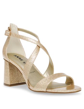 Gold Anne Klein Armaretta Dress Heels | YNZVQ93023