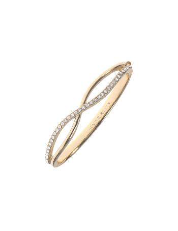 Gold Anne Klein Crisscross Bangle Bracelet | TNZPQ45611