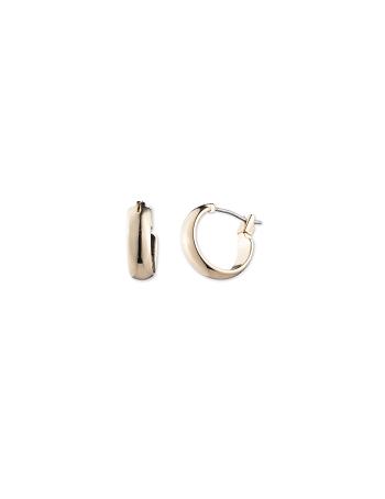 Gold Anne Klein Mini Hoop Gold-Tone Earrings | NZXMI16069