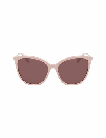 Grey Brown Anne Klein Oversized Sunglasses Square | QNZWA99101