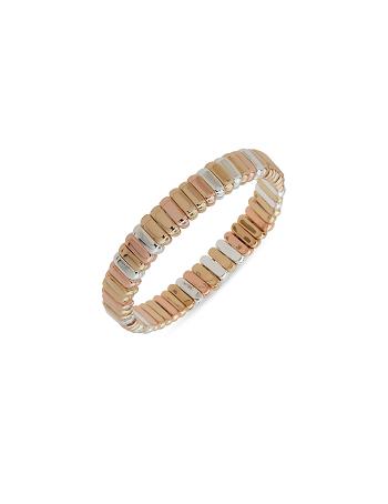 Multicolor / Gold Anne Klein Mixed Metal Stretch Bracelet | NZQAV16395