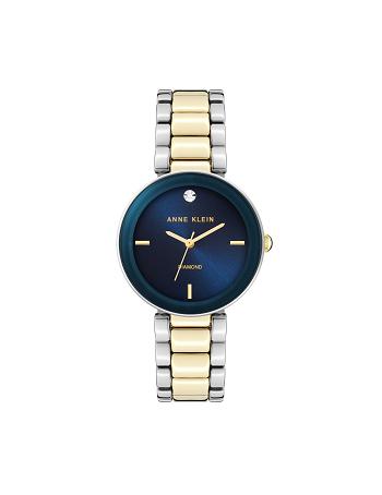 Navy Anne Klein Dial Bracelet Watch Diamond | ENZHC73795