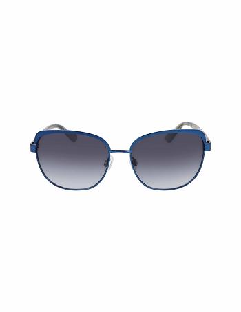 Navy Anne Klein Uplifting Square Sunglasses Average Size | DNZVO52485