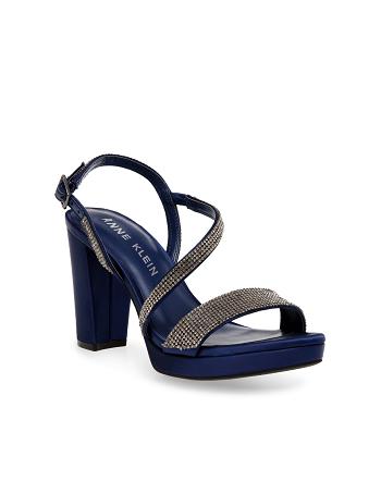 Navy Anne Klein Veil Dress Sandal Heels | LNZTR74423