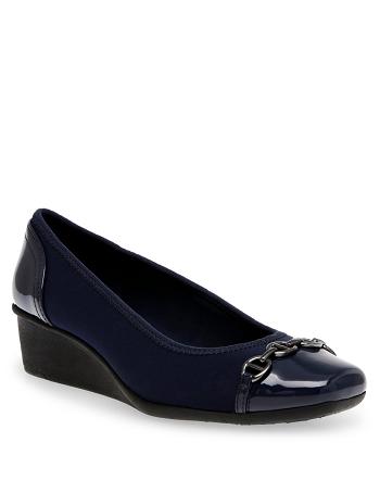 Navy Anne Klein Webster Wedges | MNZHR75711