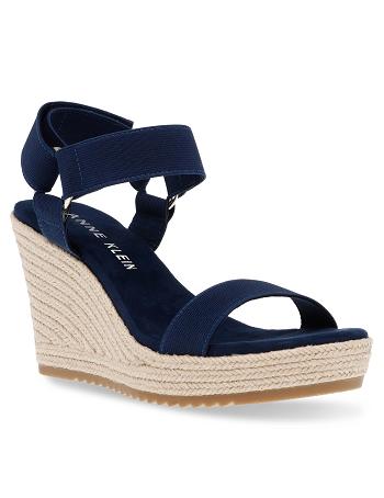 Navy Anne Klein Wren Wedges | NZJBT86093