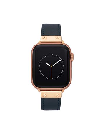 Navy / Rose / Gold Anne Klein Band for Apple Watch® Leather | DNZKV44039