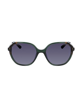 Olive Anne Klein Geometric Sunglasses Oversized | NZQAV40311