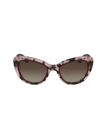 Pink Anne Klein Tortoise Two-Tone Sunglasses Cat-Eye | ANZWC23831