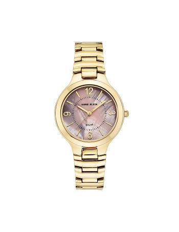 Pink / Gold Anne Klein Considered Solar Powered Watch Best Sellers | ENZHC78054