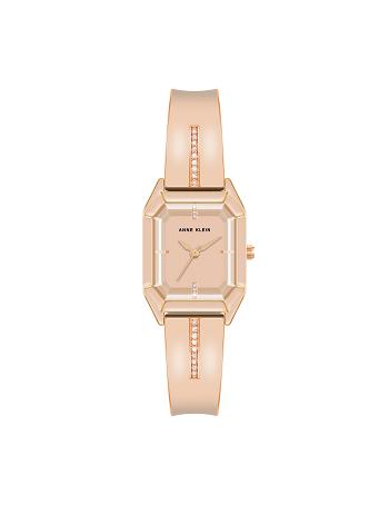 Pink / Rose / Gold Anne Klein Elegant Bangle Bracelet Watch Metals | YNZGT64009