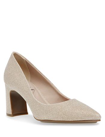 Platinum Anne Klein Benedette Pumps Heels | NZXMI53608