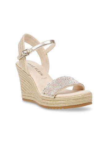 Platinum Anne Klein Wylie Wedges | QNZUV43155