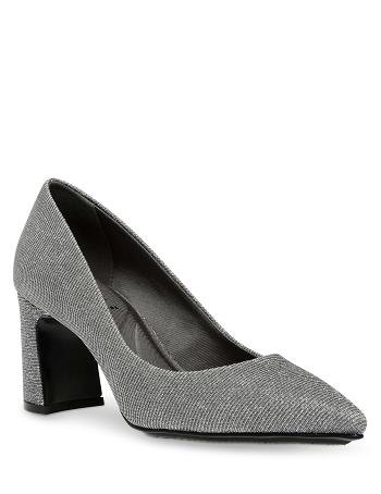 Silver Anne Klein Benedette Pumps Heels | MNZHR23451