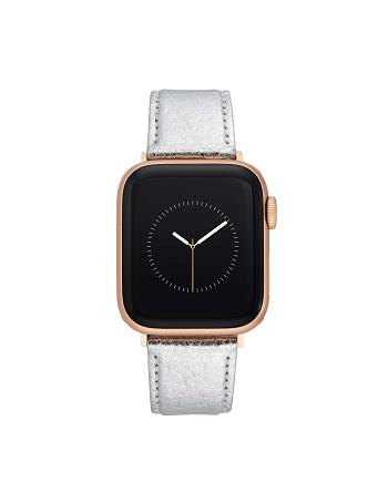 Silver / Rose / Gold Anne Klein Considered Pineapple Band for Apple Watch® Leather | ENZVG77539