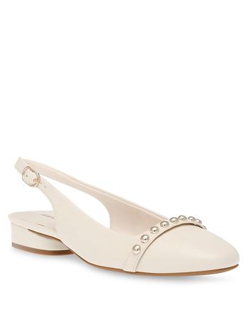 White Anne Klein Cena Sling Back Flats | NZZPD24377