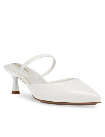 White Anne Klein Iella Convertible Sling Back Heels | SNZVO97651