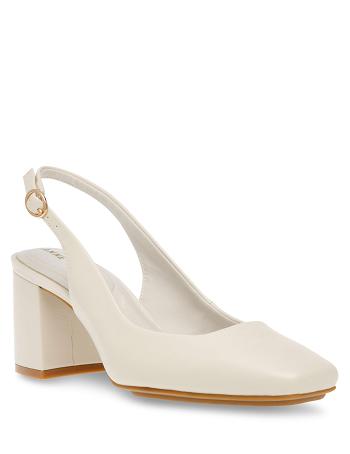 White Anne Klein Lizette Sling Back Pump Heels | NZEGJ99090