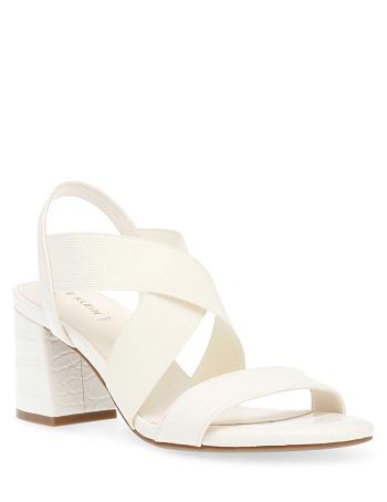 White Anne Klein Ressa Dress Sandal Heels | ANZWC57880