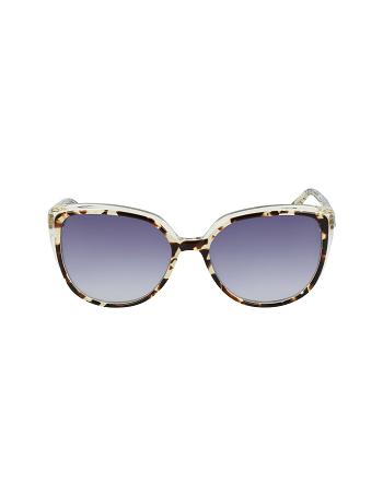 White Anne Klein Tortoise Sunglasses Cat-Eye | LNZTR28240