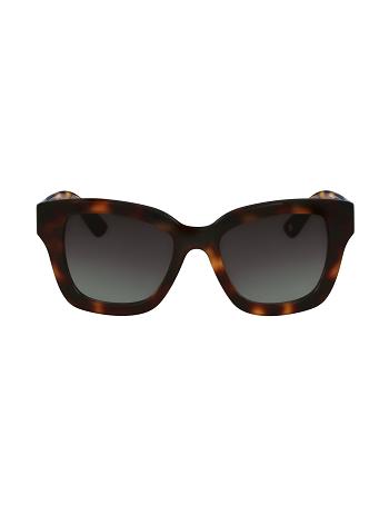 orange Anne Klein Classic Frame Sunglasses Square | ZNZMJ90071