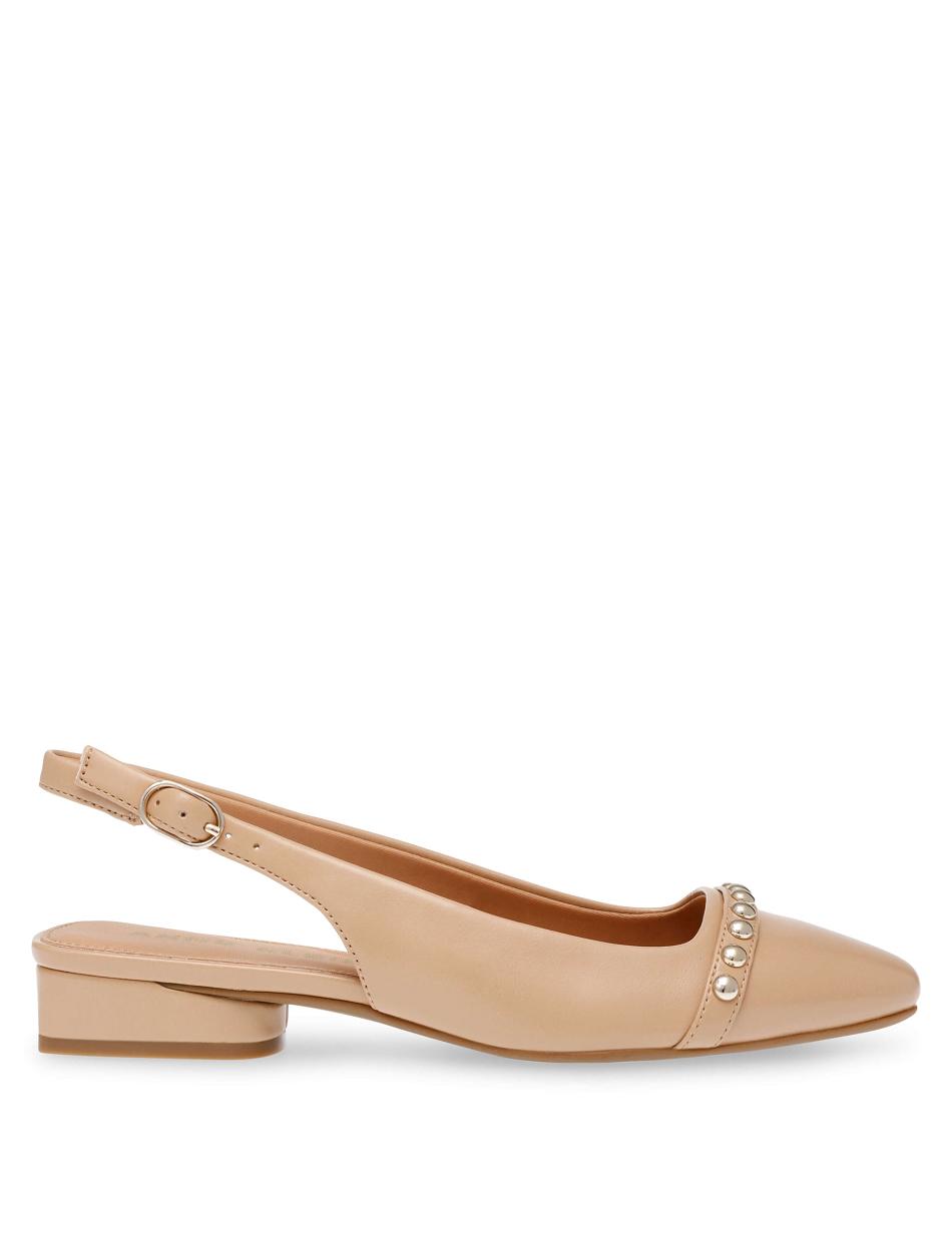 Beige Anne Klein Cena Sling Back Flats | DNZKV64857