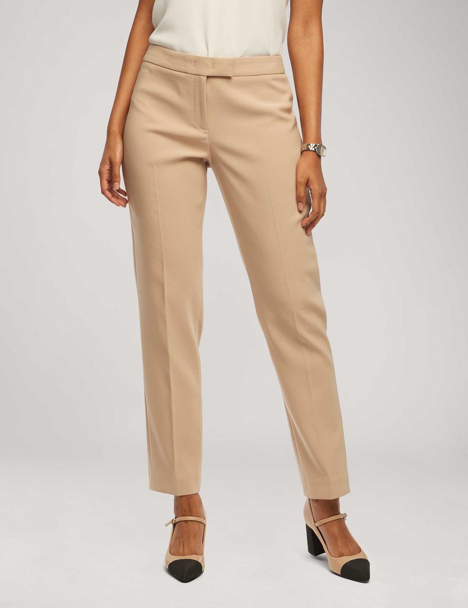 Beige Anne Klein Contour Stretch Bowie Pant Bottoms | NZQCS30220