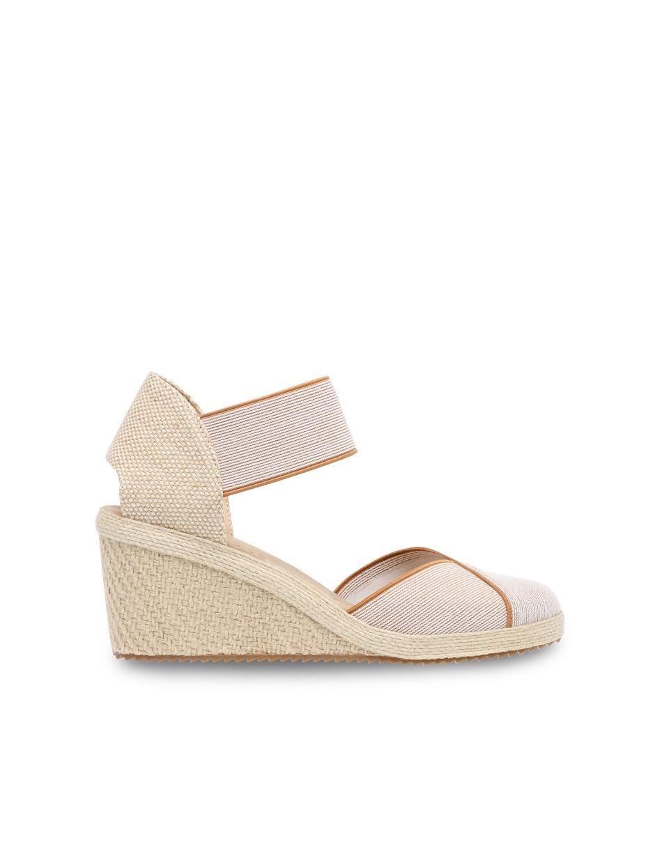 Beige Anne Klein Zoey Round Toe Espadrille Wedges Sandals | NZDYB30333