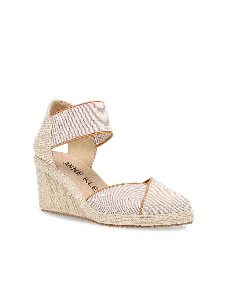 Beige Anne Klein Zoey Round Toe Espadrille Wedges Sandals | NZDYB30333