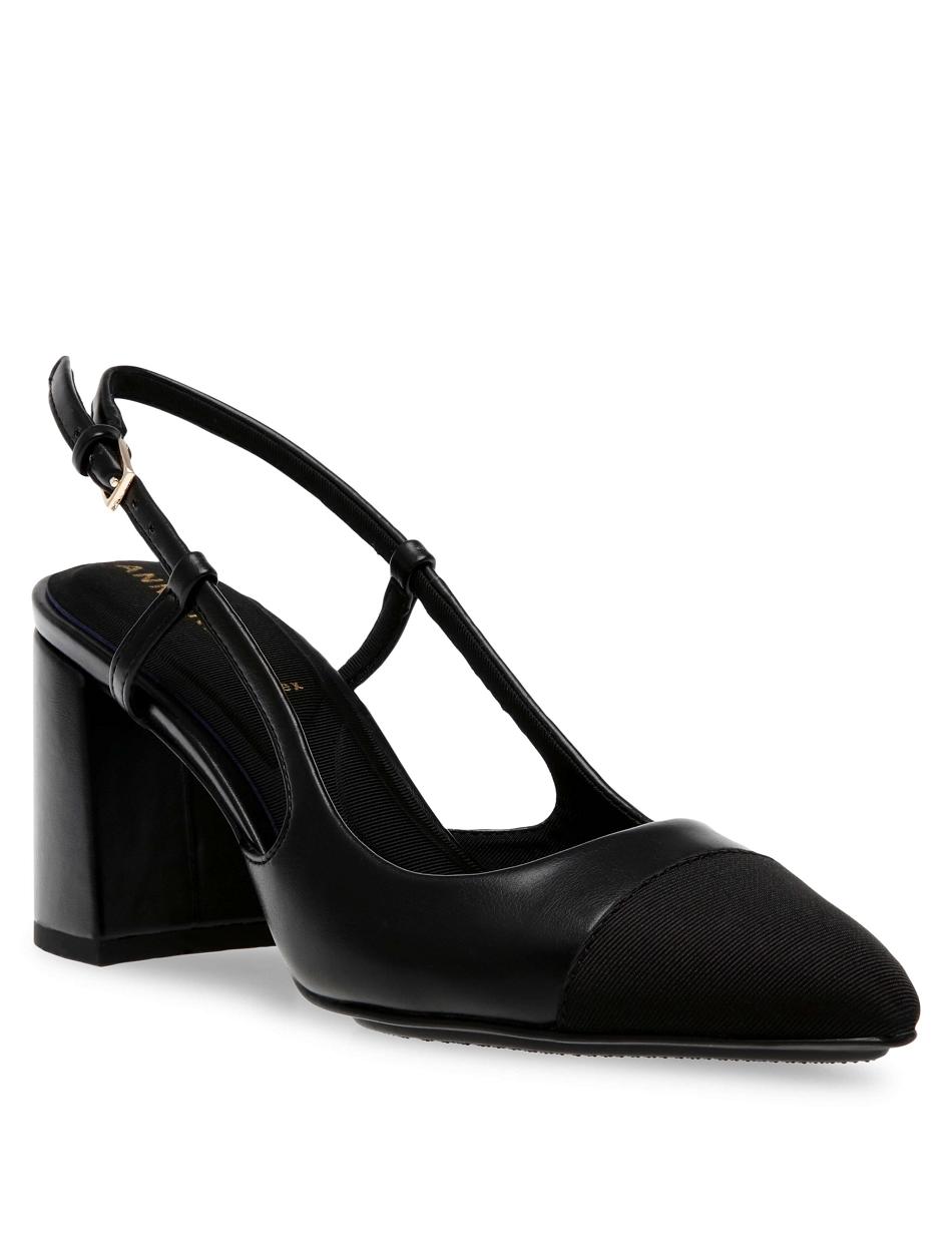 Black Anne Klein Brinlee Sling Back Pump Heels | NZEGJ85935