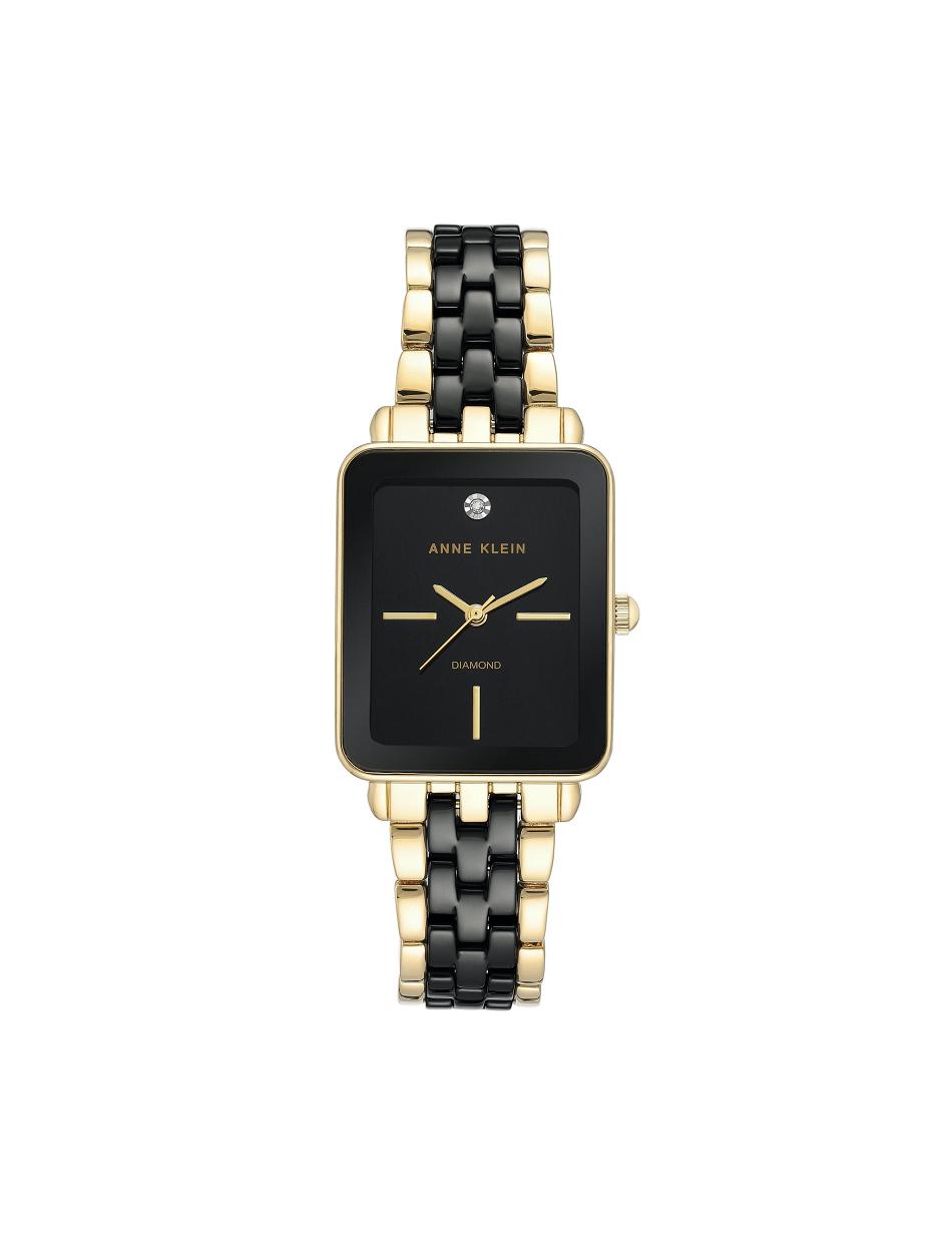 Black Anne Klein Ceramic Diamond Dial Watch Best Sellers | NZNEJ54455