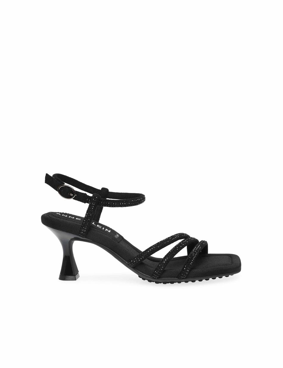 Black Anne Klein Jelyssa-C Sandal Best Sellers | QNZWA81942