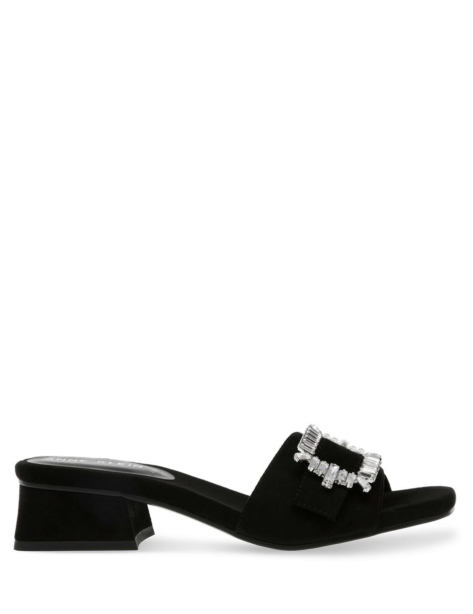 Black Anne Klein Nolita Dresss Sandals | NZQCS40556