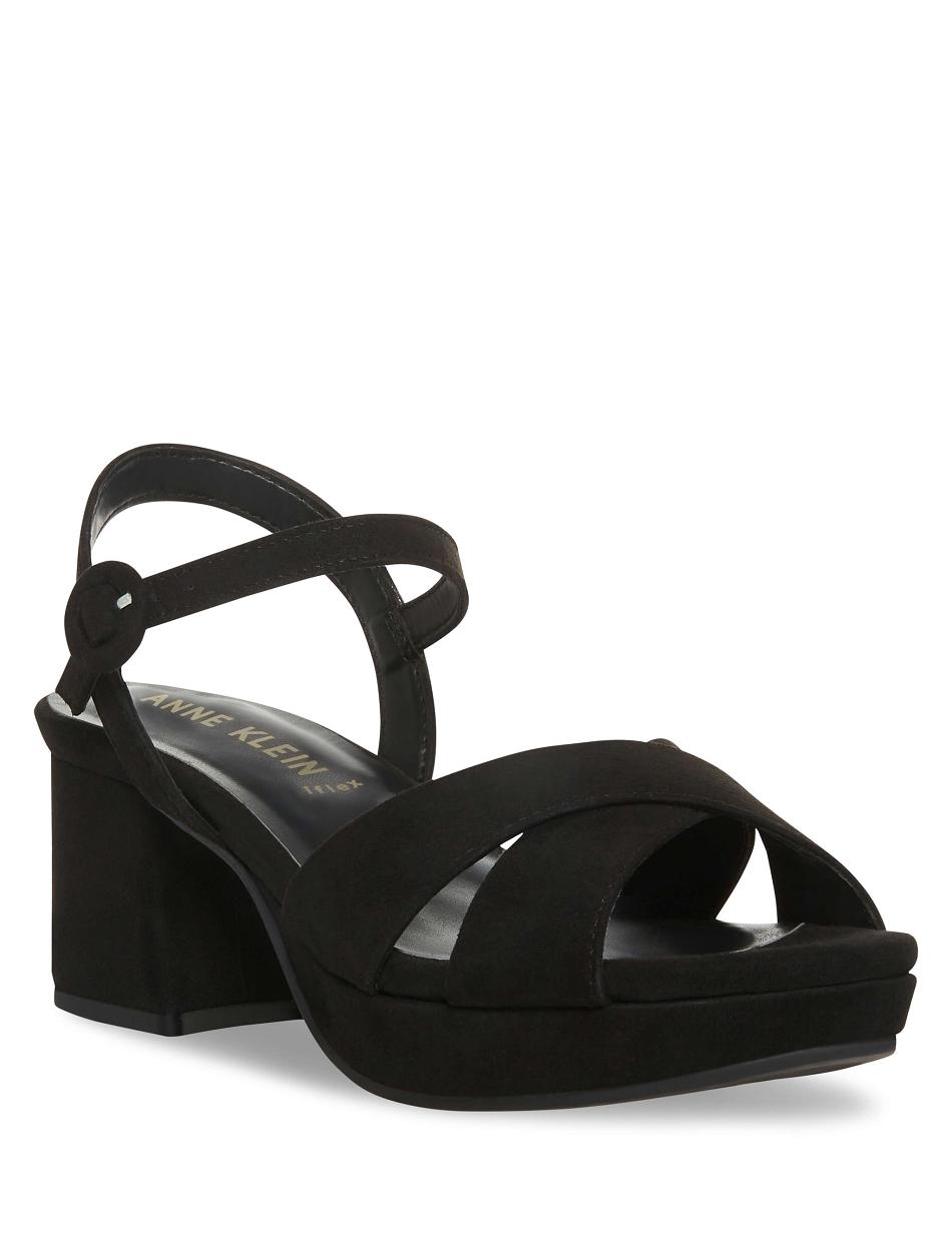 Black Anne Klein Peltz Dress Sandals | NZJKU90589