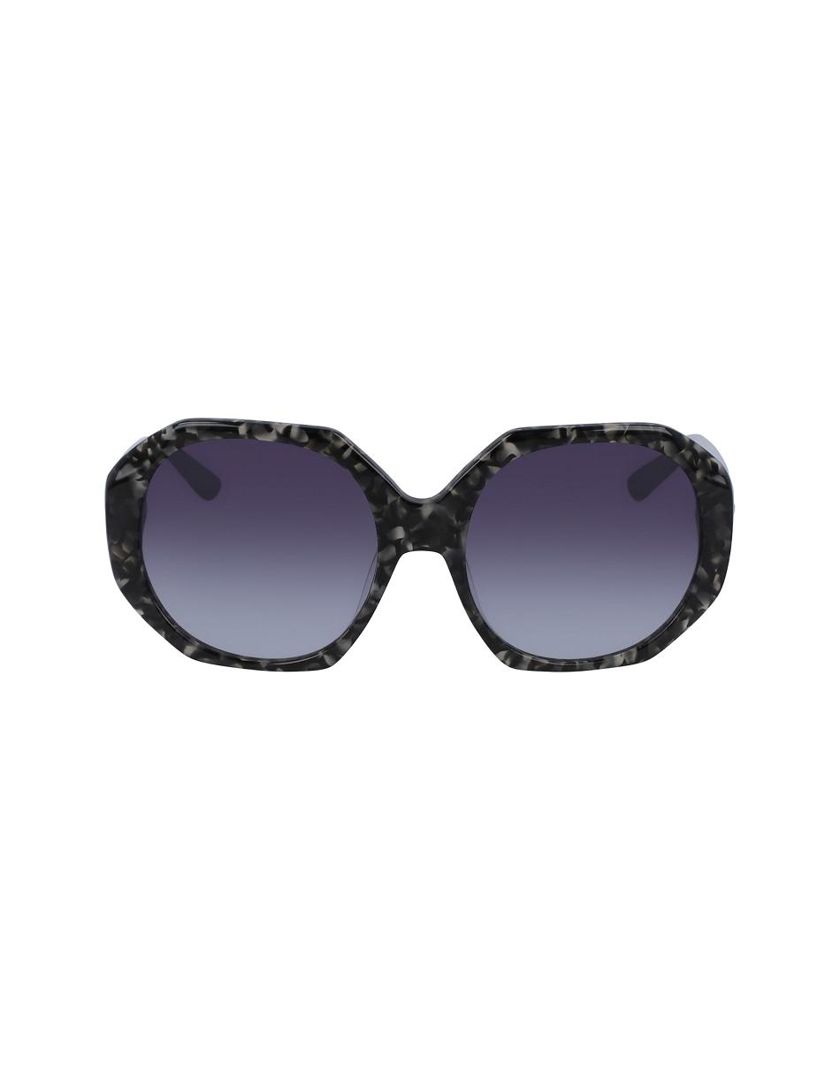 Black Anne Klein Tortoise Geometric Sunglasses Oversized | ZNZNQ30694