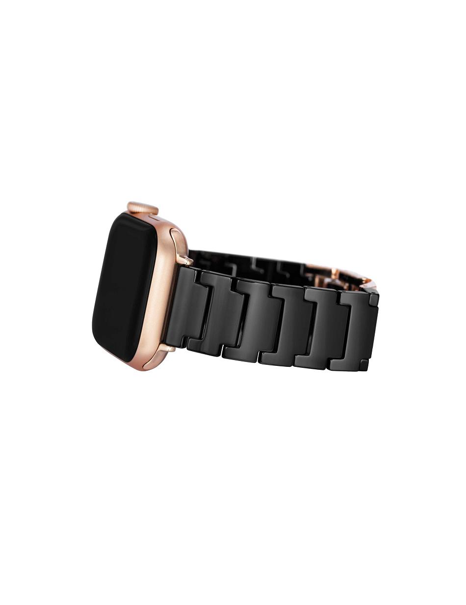 Black / Rose / Gold Anne Klein Ceramic Bracelet Band Apple Watch Accessories | SNZVO13871